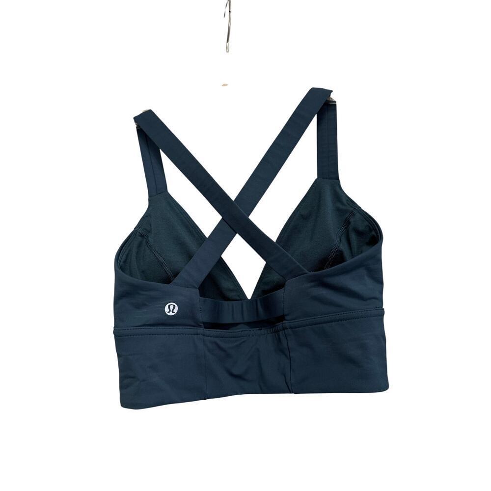 Lululemon Criss Cross Teal Blue Sport Bra Sz 6 GS - Picture 3 of 4